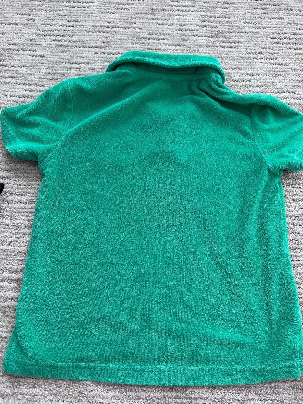 Minnow Boys Bermuda Green French Terry Polo - Picture 2 of 2